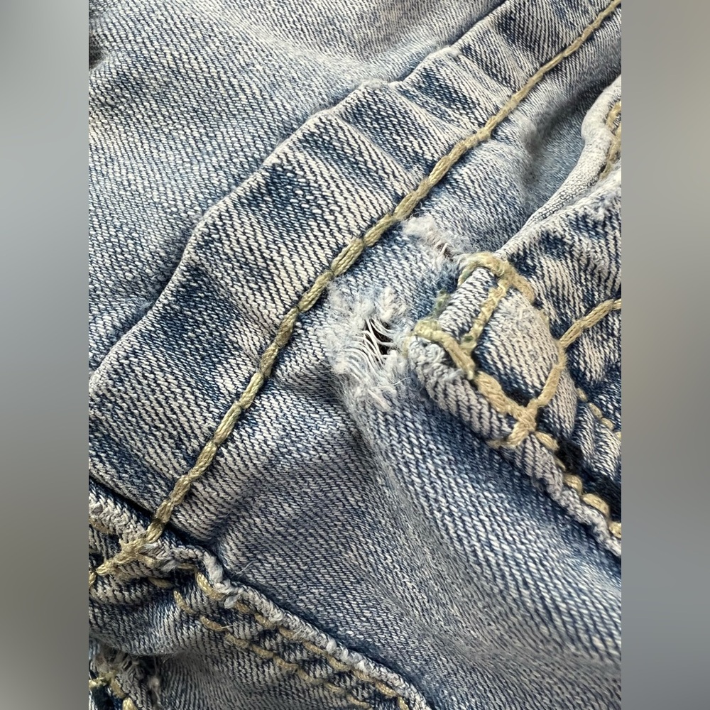 Mens Axe & Crown Slim Boot Denim Jeans Light Wash Size 32x34 - Picture 6 of 9